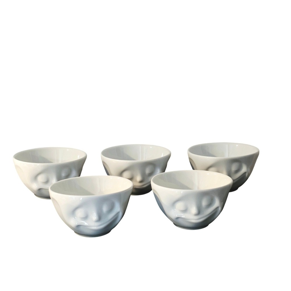 Tassen 58 Products‎ 3D Happy Grinning Face Bowls White Porcelain Cereal Soup - Picture 2 of 6